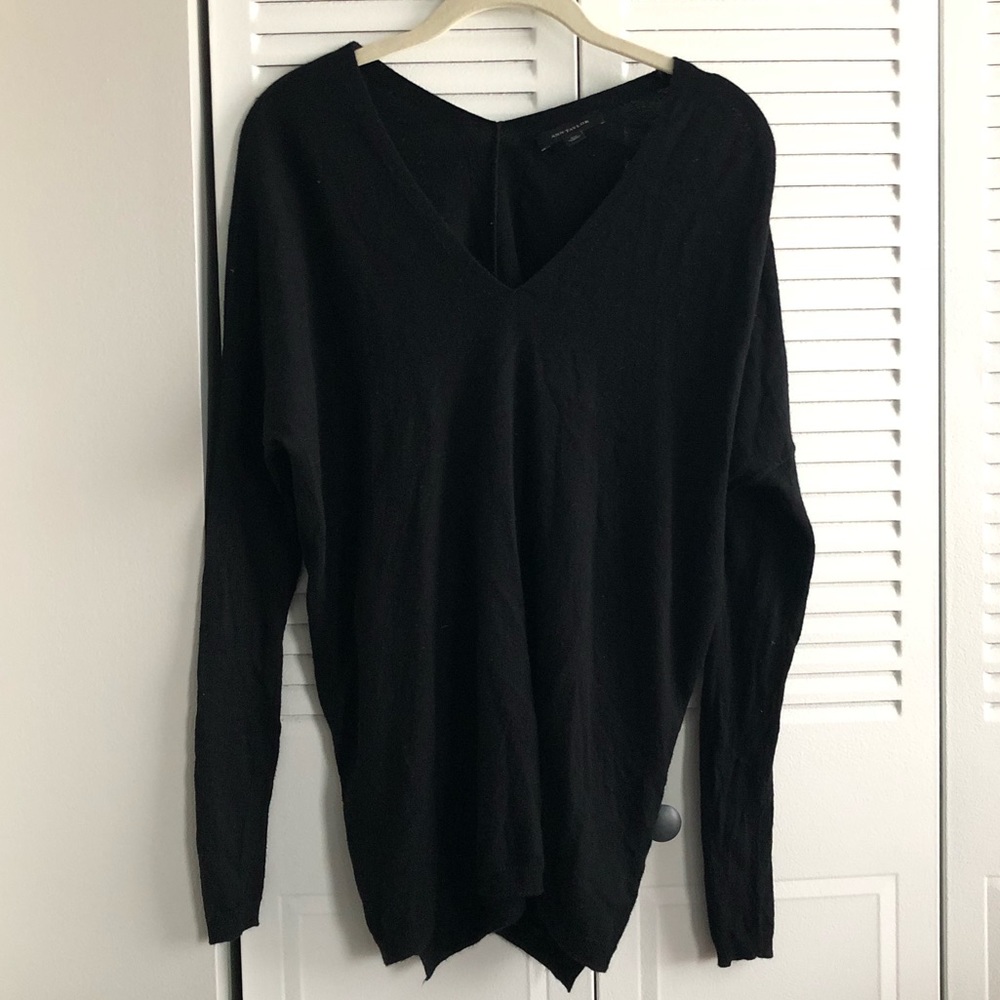 V-neck Tunic Sweater
